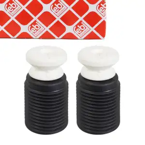 febi 181651 Staubschutz Dreckschutz + Anschlagpuffer Satz f&uuml;r BMW 5er F10 Vorderachse