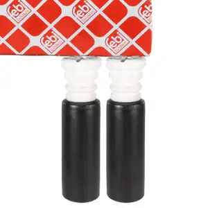 febi 181850 Staubschutz Dreckschutz + Puffer Satz f&uuml;r BMW 1er E81 E82 E88 3er E90 hinten