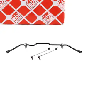 febi Stabilisator + 2x Koppelstange f&uuml;r VW Golf 5 6 AUDI 8P SEAT Leon SKODA 2 vorne