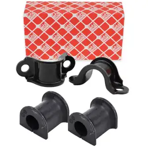 2x febi Stabilisatorlager 24MM + Halterung f&uuml;r VW Multivan Transporter T5 T6 vorne