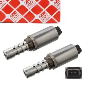 2x febi Steuerventil Nockenwelle für BMW E39 535i 540i E38 735i 740i X5 E53 4.4i 4.6is M62