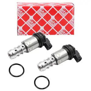 2x febi Steuerventil + Dichtungen Nockenwellen f&uuml;r BMW E81-88 E46 E90-93 E60 X1 X3 N40-46