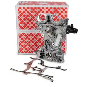 febi Steuergehäuse + Ölpumpe + Wapu + Dichtung für OPEL Astra J Corsa D E Adam 1.2 1.4