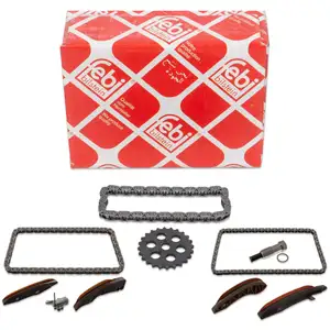 febi Motor + &Ouml;lpumpe Steuerkettensatz f&uuml;r BMW E81-88 F20-22 E90-93 F30 F32 F10 X1 X3 N47