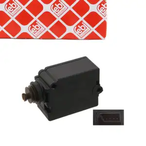 febi 19093 T&uuml;rschloss Stellelement Heckklappenschloss f&uuml;r BMW 5er bis 08.1997 67118368196