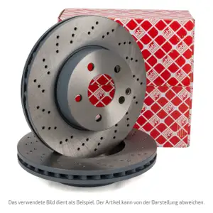 febi 186227 Bremsscheiben Satz f&uuml;r MERCEDES W/V177 W247 C/X118 H/X247 vorne 2474212012