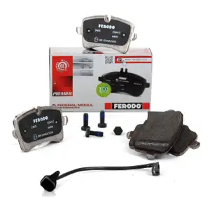 FERODO Bremsbel&auml;ge + Wako f&uuml;r AUDI A4 B8 A5 8T 8F A6 A7 4G C7 PORSCHE Macan hinten