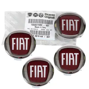 4x ORIGINAL FIAT Nabendeckel Felgendeckel &Oslash; 60mm Ducato 250 ab BJ 07/2006 1358877080