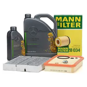 Filterset + 6L ORIGINAL 5W30 MB 229.51 Motor&ouml;l f&uuml;r MERCEDES W/V177 W247 C/X118 H/X247 M260