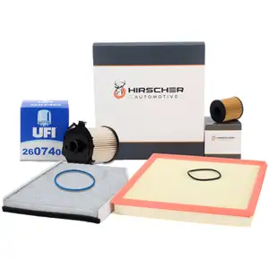 HIRSCHER Filter-Set 4-tlg für FORD Tourneo/Transit Custom 2.2 TDCi mit Frontantrieb
