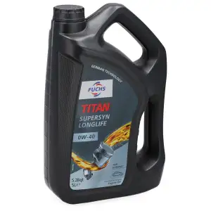 5L 5 Liter FUCHS TITAN SUPERSYN LONGLIFE 0W-40 Motor&ouml;l &Ouml;l MB 229.5 VW 502/505.00