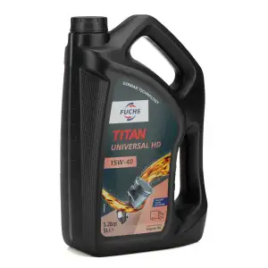 5L 5 Liter FUCHS TITAN UNIVERSAL HD 15W-40 Motor&ouml;l &Ouml;l ACEA A3/B3 SPI SL MB 229.1