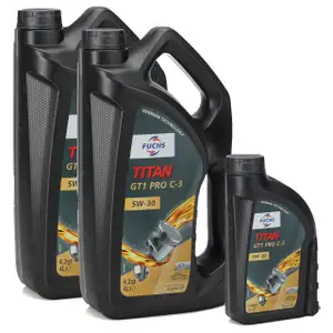 9L 9 Liter FUCHS MOTOR&Ouml;L TITAN GT1 Pro C-3 5W30 BMW LL04 VW 504/507.00 MB 229.51
