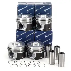 4x KOLBENSCHMIDT Kolben für BMW E81-88 F20-22 E90-93 F30-34 F32-36 E60/61 F10/11 X1 X3 N47