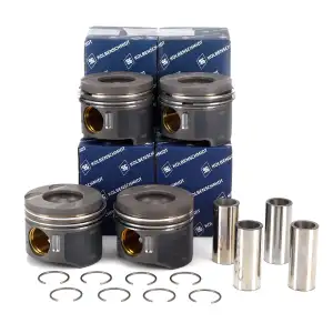 4x KOLBENSCHMIDT Kolben Ø 30mm MERCEDES-BENZ Sprinter B906 OM646 6460300817