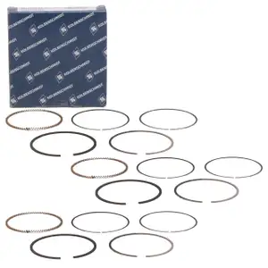 3x KOLBENSCHMIDT Kolbenringsatz f&uuml;r VW Polo 4 5 Ibiza 3 4 Fabia 1 2 Rapid 1.2 030107311M