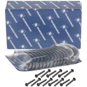 KOLBENSCHMIDT Kurbelwellenlagersatz + 14x ORIGINAL Schrauben für BMW 3er 5er 7er X3-6 M57