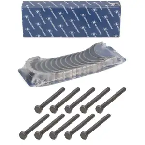 KOLBENSCHMIDT Kurbelwellenlagersatz + 14x ORIGINAL Schraube f&uuml;r BMW N52 N53 N54 N55