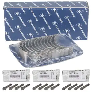 KOLBENSCHMIDT Pleuellager Satz + 12x ORIGINAL Schrauben für BMW E46 E60/61 E65-67 M57