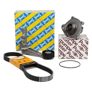 CONTI 6PK905 Keilrippenriemen + SNR Spannrolle + GEBA Wasserpumpe für PSA MINI 1.4 1.6