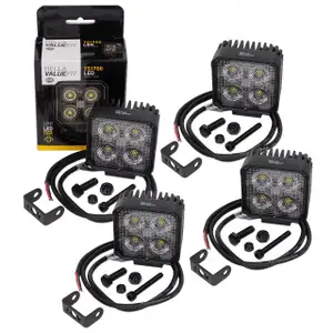 4x HELLA 1GA357110002 TS1700 Arbeitsscheinwerfer Arbeitsleuchte LED 12/24V 1700lm 5700K