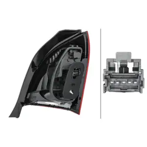 HELLA Heckleuchte R&uuml;ckleuchte f&uuml;r RENAULT Twingo 2 ab 01.2012 au&szlig;en links 265550521R