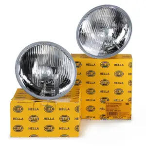 2x HELLA HALOGEN Scheinwerfereinsatz Hauptscheinwerfer für PORSCHE 914 links + rechts