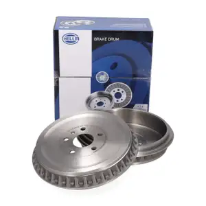 HELLA / PAGID Bremstrommeln &Oslash; 334mm f&uuml;r VW ID.3-7 AUDI Q4 CUPRA Born hinten 1EA609617D
