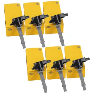 6x HELLA Zündspule für MERCEDES W203 W204 W211 W212 X204 W164 W251 W222 Sprinter W639 M272