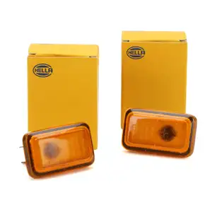 2x HELLA Seitenblinker Blinker für AUDI 100 80 A6 PORSCHE 964 968 VW Golf 1 2
