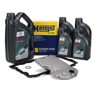 HENGST &Ouml;lwechsel Satz 6-Gang + 9L FUCHS Getriebe&ouml;l f&uuml;r AUDI Q7 PORSCHE Cayenne VW Touareg