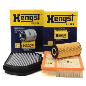 HENGST Filterset Filterpaket 4-tlg f&uuml;r MERCEDES C-Klasse W202 S202 C200/220/250D OM605