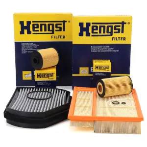 HENGST Filterset Filterpaket 4-tlg f&uuml;r MERCEDES-BENZ C-Klasse W202 S202 C200/220CDI OM611