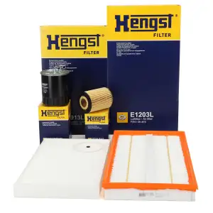 HENGST Filterset 4-tlg f&uuml;r MERCEDES-BENZ Viano Vito/Mixto W639 CDI 3.0 204/224 PS OM642