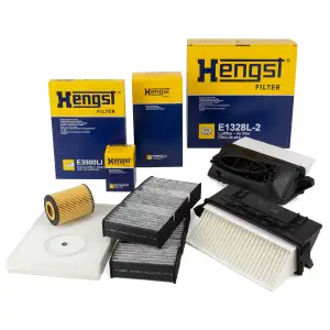 HENGST Filterset 3-tlg f&uuml;r MERCEDES-BENZ M-Klasse GLE W166 C292 GL GLS X166 CDI OM642