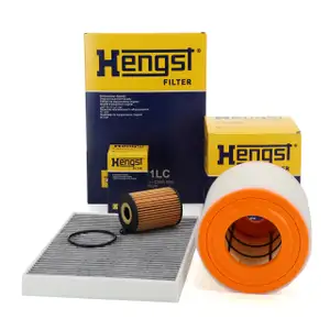 HENGST Filterset Filterpaket 3-tlg f&uuml;r AUDI A6 (C8) A7 (4K) 30/35/40 TDI 136-204 PS