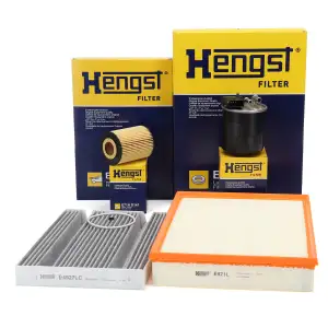 HENGST Filterset Filterpaket 4-tlg f&uuml;r MERCEDES Sprinter B907 B910 19CDI 190 PS OM642.899