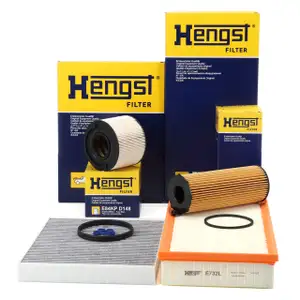 HENGST Filterset 4-tlg f&uuml;r AUDI Q7 4LB VW Touareg 7L 3.0 TDI 211-240 PS bis Fgst.