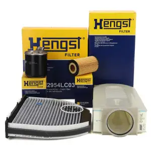 HENGST Filterset 4-tlg f&uuml;r MERCEDES W204 S204 C218 A218 W212 S212 X204 180-250CDI OM651