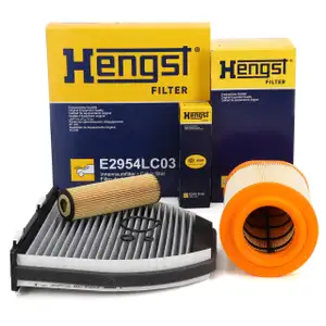 HENGST Filterset Filterpaket f&uuml;r MERCEDES W204 S204 C180/200 Kompressor W212 E200NGT M271