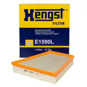 HENGST E1590L Luftfilter f&uuml;r PORSCHE 718 Boxster Cayman (982) 2.0 2.5 S / GTS 982129620B