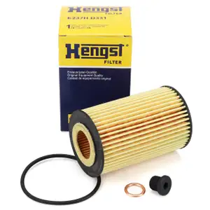 HENGST E237HD331 &Ouml;lfilter + Schraube f&uuml;r AUDI A4 S4 B8 A5 S5 8T 8F A6 C7 A7 4G 4M 3.0 TFSI