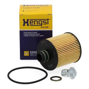 HENGST E826HD268 &Ouml;lfilter + Schraube f&uuml;r FIAT 500L 500X Doblo Ducato Punto Tipo 1.6/2.0D