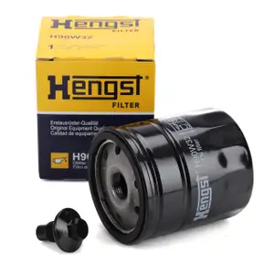 HENGST H90W32 &Ouml;lfilter + Schraube f&uuml;r FORD Focus 2 Mondeo 4 Galaxy S-Max WA6 1.8 TDCi