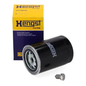 HENGST H17W30 &Ouml;lfilter + Schraube f&uuml;r VW Passat B5 AUDI A4 B5 B6 B7 SEAT Exeo 1.8 T