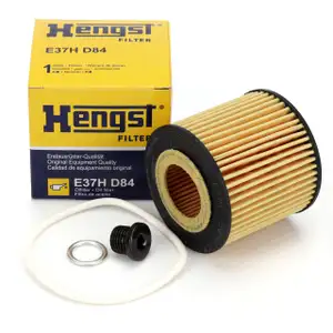 HENGST E37HD84 Ölfilter + Schraube VW Polo 4 5 Ibiza 3 Toledo Fabia 1 2 Rapid Roomster 1.2