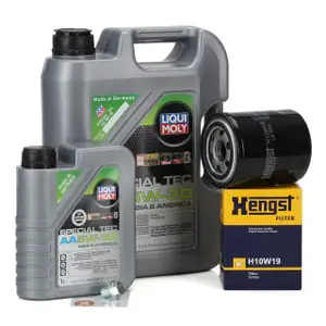 6L LIQUI MOLY Motor&ouml;l &Ouml;l SPECIAL TEC AA 5W30 + HENGST &Ouml;lfilter f&uuml;r HYUNDAI KIA 2.5 CRDi