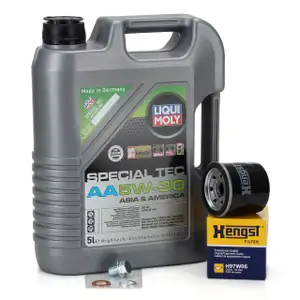 5L LIQUI MOLY Motor&ouml;l &Ouml;l SPECIAL TEC AA 5W30 + HENGST &Ouml;lfilter f&uuml;r HYUNDAI KIA MAZDA