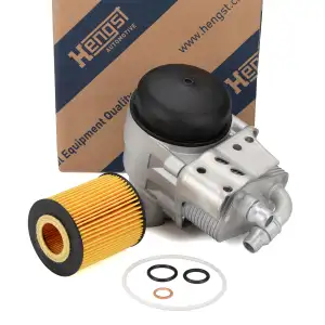 HENGST H806H Ölkühler + Ölfilter + Gehäuse für BMW E81-88 E46 E90-93 E60/61 X1 E84 N40-46