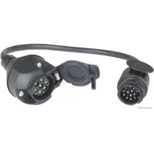 HERTH+BUSS Anh&auml;nger-Adapterkabel 13 auf WeSt PKW Adapter mit 50cm Verl&auml;ngerungskabel